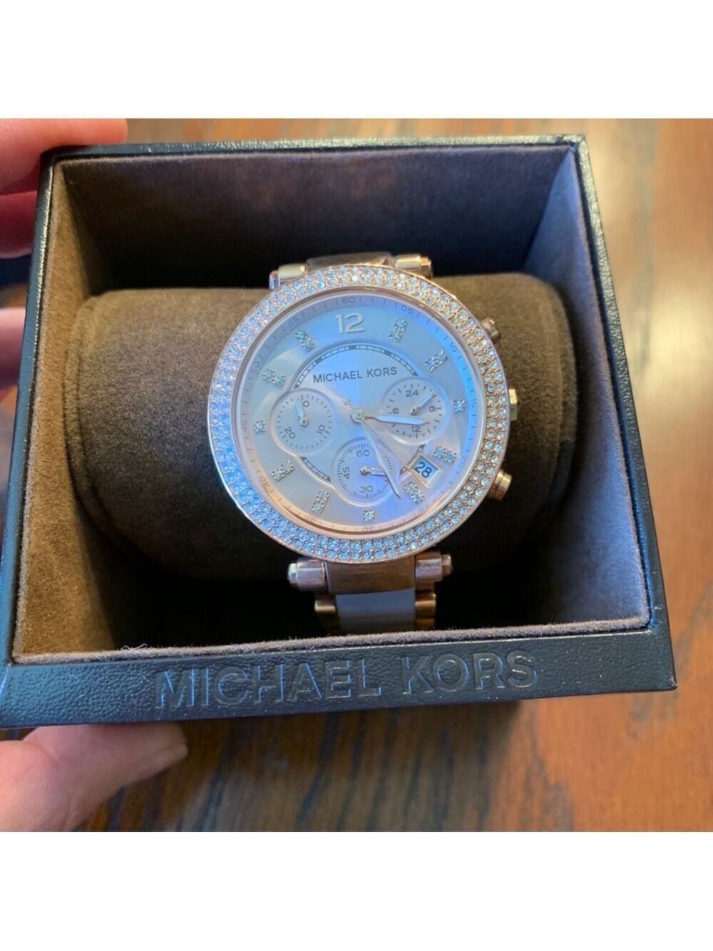 Michael Kors Rose Gold Parker Watch - Picture 3 of 7